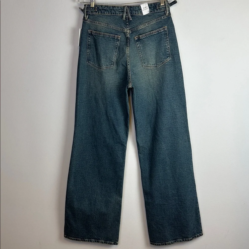 NWT Good American Good Ease Mid Rise Jean Relaxed Fit High Rise 34” Inseam 4/27 - Picture 9 of 16